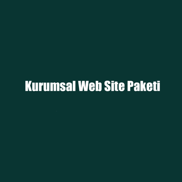 Kurumsal Web Site Paketi