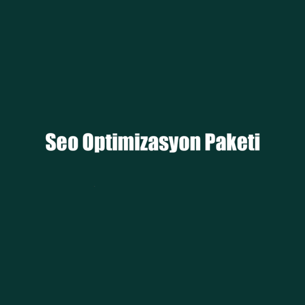 Seo Optimizasyon Paketi